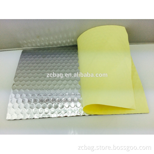 aluminized foil bubble adhesive Reflective Foil backed foam adhesive insulation